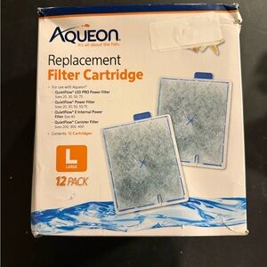 Aqueon Replacement Filter Cartridge 12 Pack